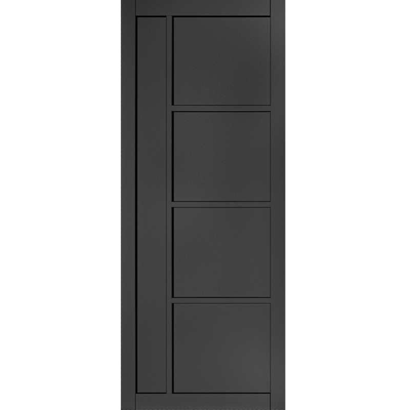 Internal Pre-Finished Black Brixton Door